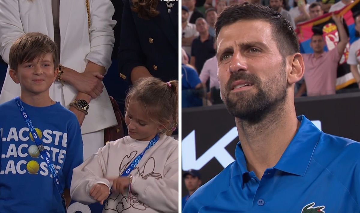 Novak Djokovic tells his kids off moments after beating Carlos Alcaraz ...